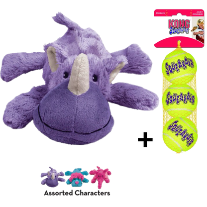 Combideal Kong Cozie Brights Assorti + Squeakairs