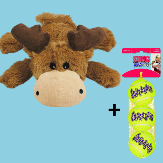 Combideal Kong Cozie Marvin Eland + Squeakairs