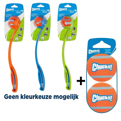 Combideal Chuckit Sport Ball Launcher + Squeakairs