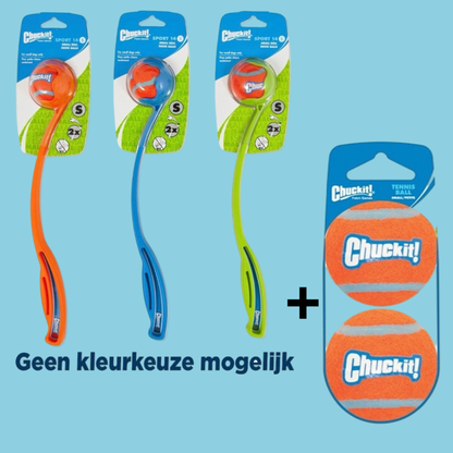 Combideal Chuckit Sport Ball Launcher + Squeakairs