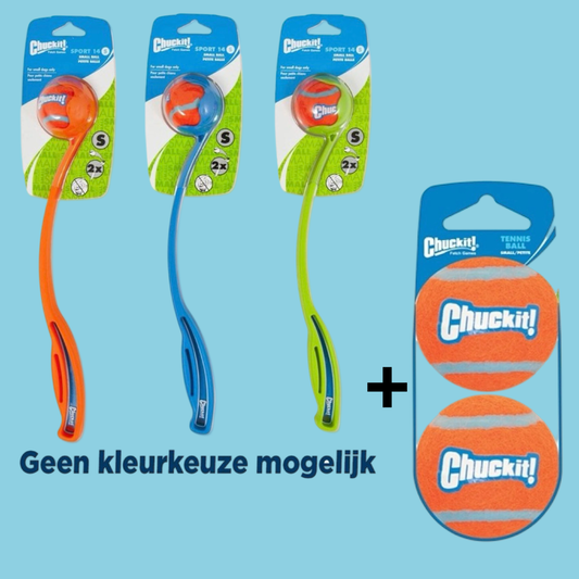 Combideal Chuckit Sport Ball Launcher + Squeakairs
