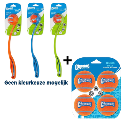Combideal Chuckit Sport Ball Launcher + Squeakairs