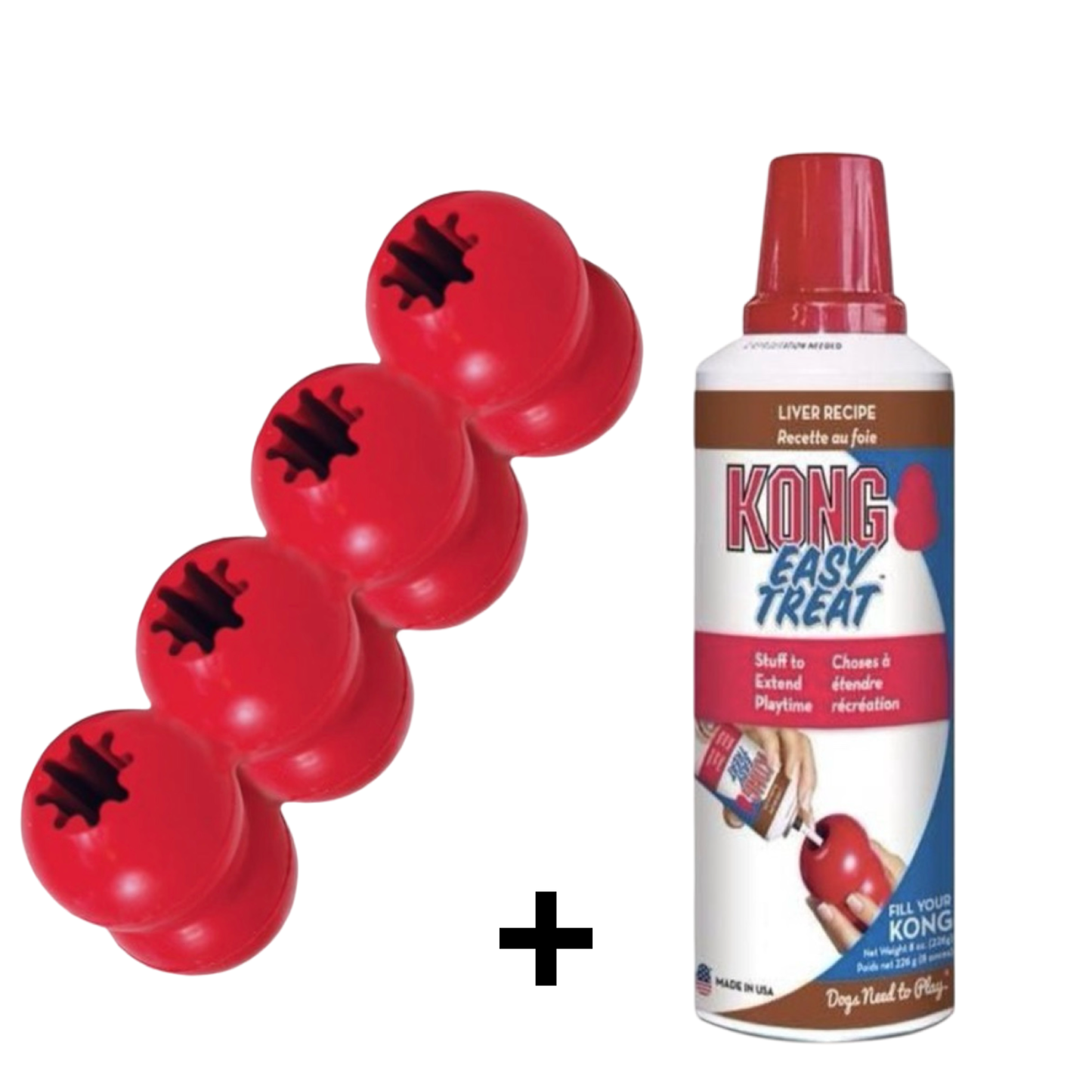 Combideal Kong - Goodie Ribbon + 1x Easy Treat Lever Vulling