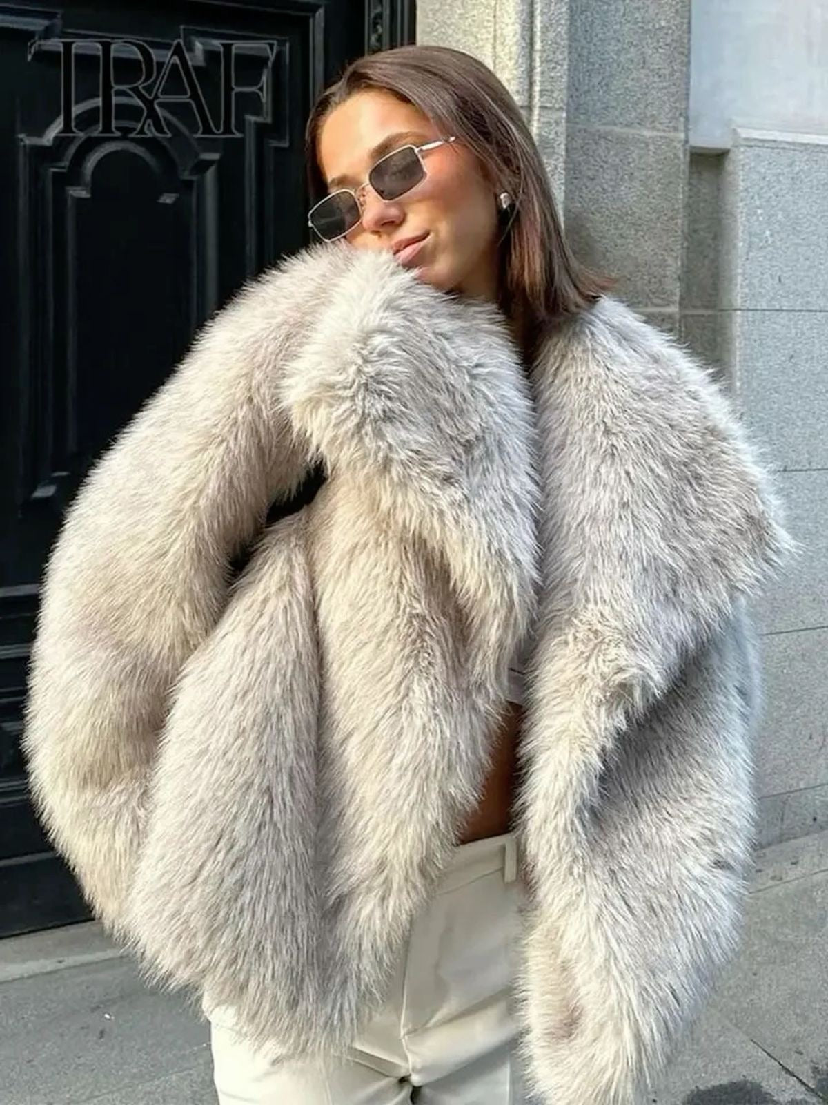 Amelia | Luxe Faux Fur Jas | Winter Elegantie | Zachte Pluche