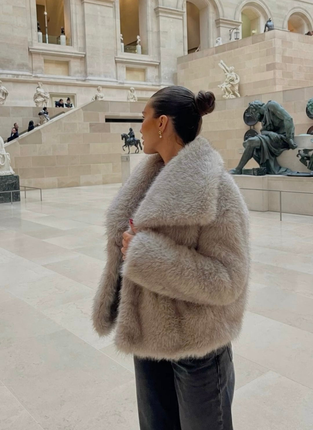 Amelia | Luxe Faux Fur Jas | Winter Elegantie | Zachte Pluche