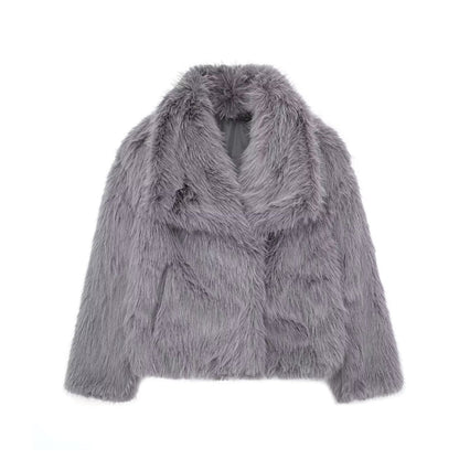 Amelia | Luxe Faux Fur Jas | Winter Elegantie | Zachte Pluche