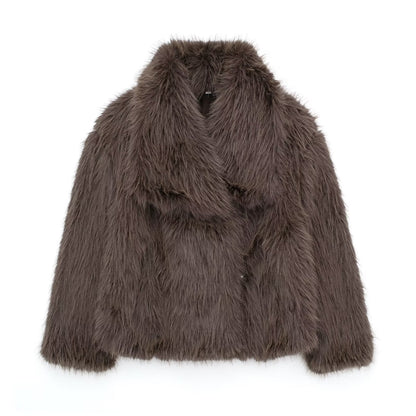 Amelia | Luxe Faux Fur Jas | Winter Elegantie | Zachte Pluche