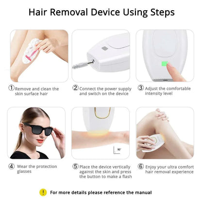 Professionele permanente laser-epilator IPL ontharingshandset thuisgebruik voor dames en heren