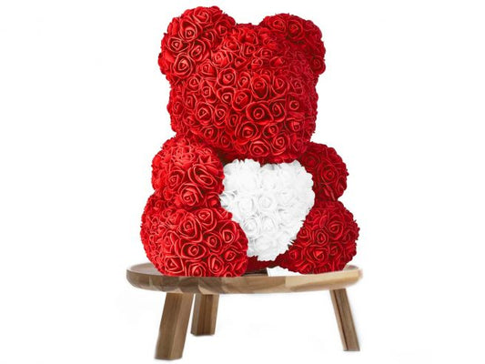 Teddybeer van luxe roze