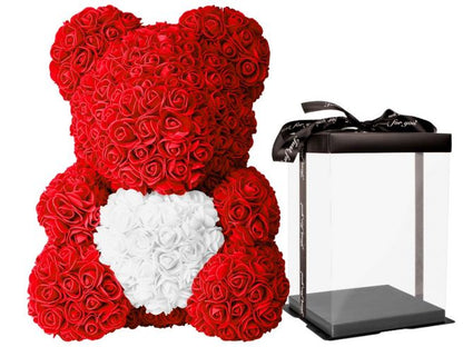 Teddybeer van luxe roze