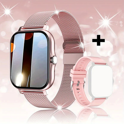 Smart Horloge Voor Mannen Vrouwen Cadeau Voor Xiaomi Volledig Touchscreen Sport Fitness Horloges Bt Oproep Digitale Smartwatch Horloge 2024 Nieuwe