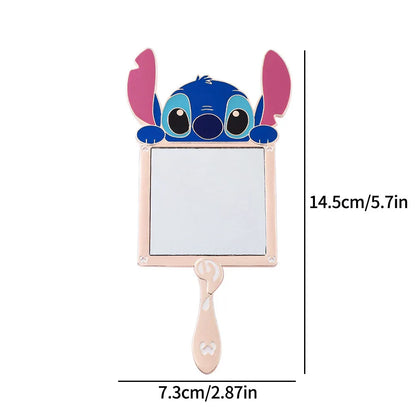 7 Stks Stitch Make-up Borstel Cartoon Stitch Draagbare Handheld Cosmetisch Spiegel Kam Stitch Make-up Borstel Set Anime Perifere Geschenk