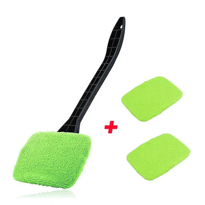 Car Window Cleaner Brush Kit Auto Cleaning Wash Tool with Long Handle Windshield Wiper Microfiber Wiper Cleaner Car Accessories