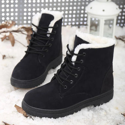 Dames snowboots met pluche voering