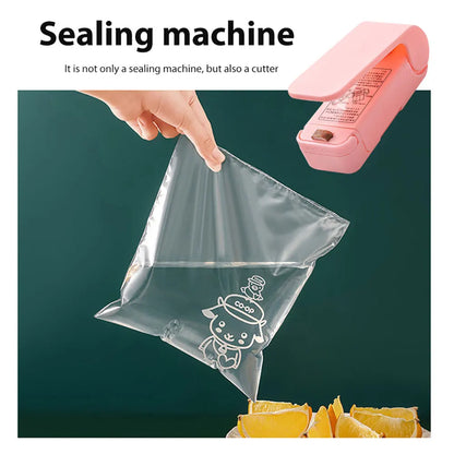 Deze compacte sealen is geschikt voor het dichtmaken van plastic zakjes.