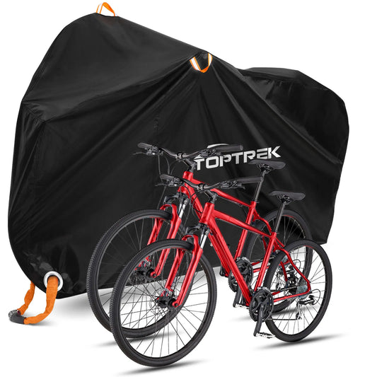 Toptrek Fietshoes 210D Oxford Buitenopslag Waterdicht en anti-UV Fietshoes met waterdicht membraan voor twee fietsen