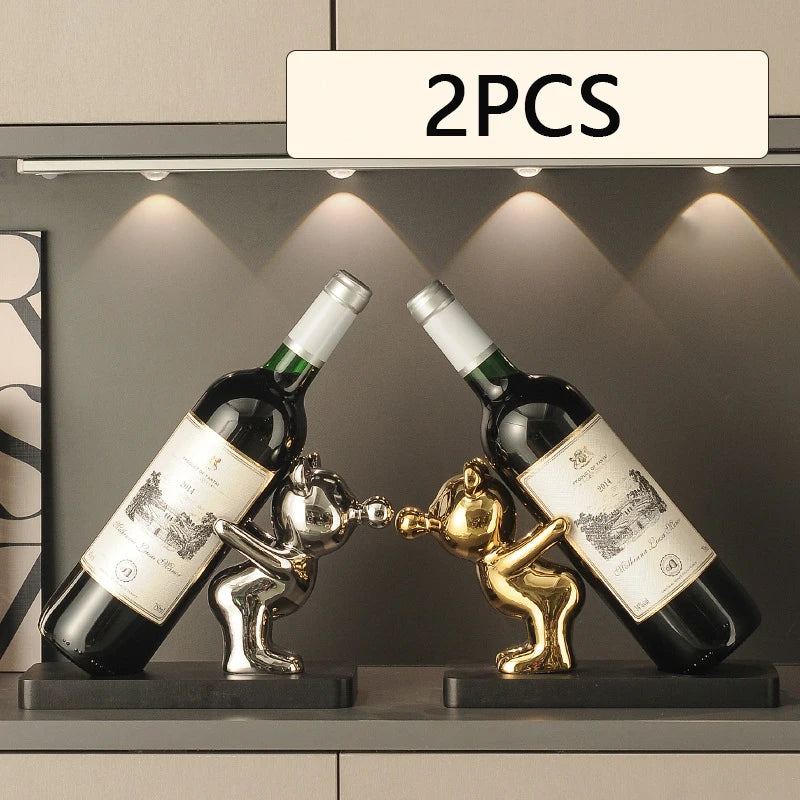 Design Beer Wijnhouder Deluxe - Woonkamer - Houder - Wijnrek - Standaard - Decoratie - Drank - Wijn - Wijnfles - Fles