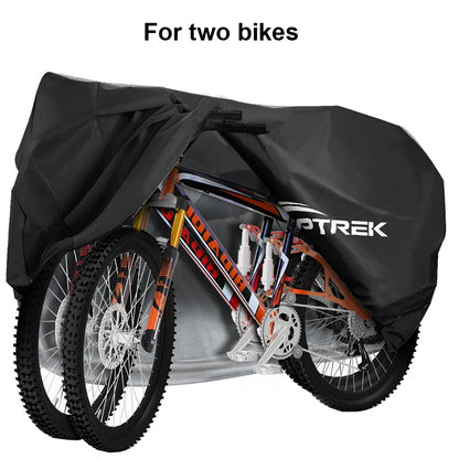 Toptrek Fietshoes 210D Oxford Buitenopslag Waterdicht en anti-UV Fietshoes met waterdicht membraan voor twee fietsen