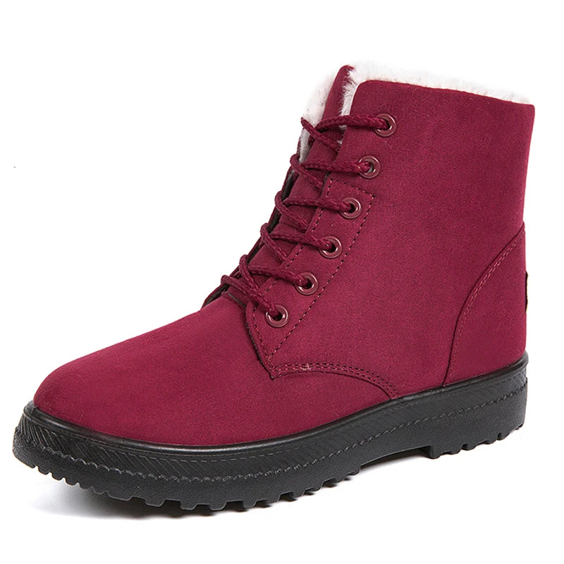 Dames snowboots met pluche voering