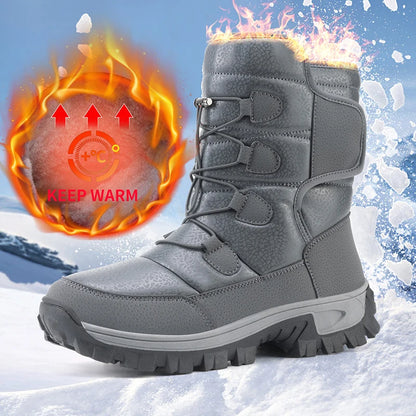 Warme pluchen sneeuwlaarzen voor heren