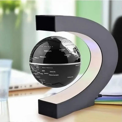 Cazy Zwevende Wereldbol Magnetisch Draaibaar - Bureau Accessoire Met LED verlichting