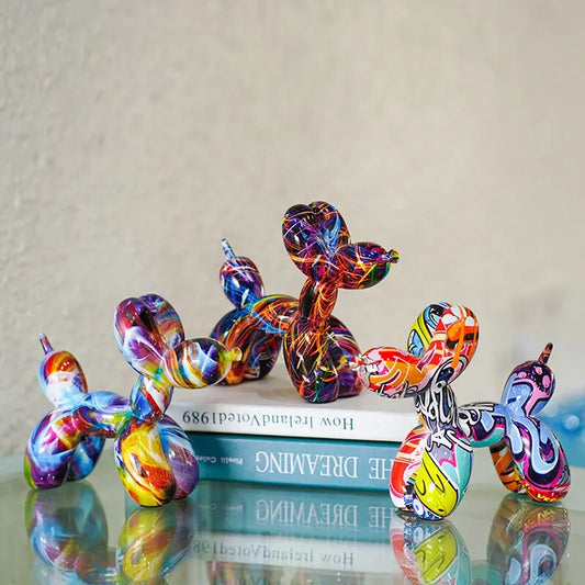 Graffiti Ballon Hond - Desing Beeld - Standbeeld - Kunstwerk - Kunst