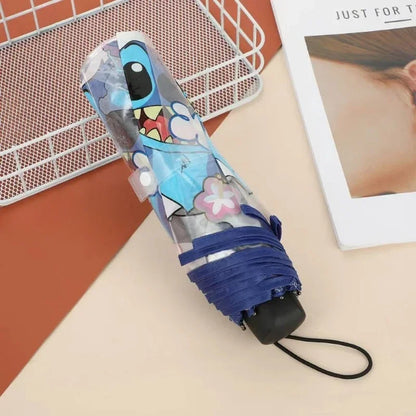 Stitch Draagbare Opvouwbare Paraplu leuk om te geven voor de feestdagen