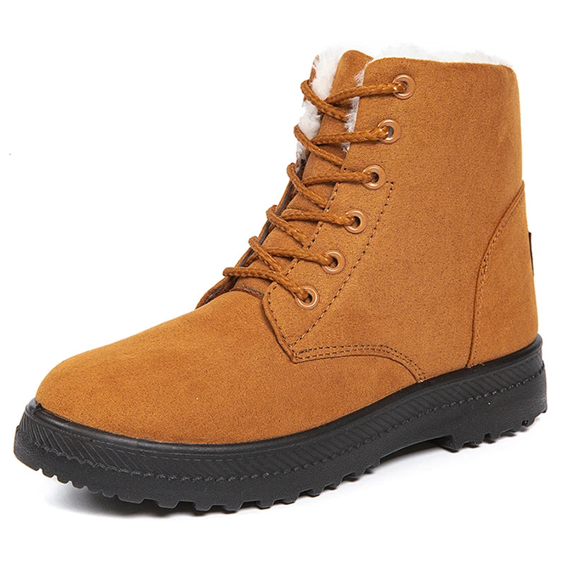 Dames snowboots met pluche voering