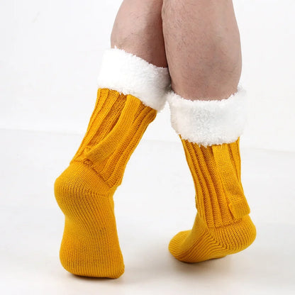 Grappige bier pul sokken - Leuke sokken - Bier - Gebreid - Komisch - Cadeau - One size - Kado artikel