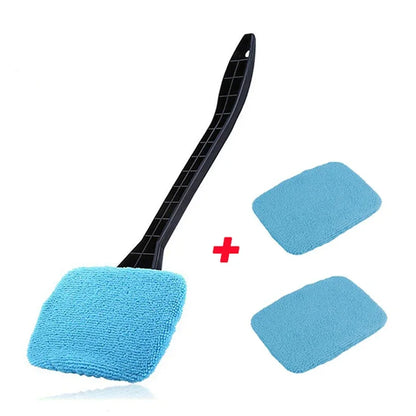 Car Window Cleaner Brush Kit Auto Cleaning Wash Tool with Long Handle Windshield Wiper Microfiber Wiper Cleaner Car Accessories