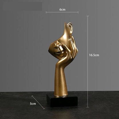 Hars Abstracte Masker Beelden Europese Miniatuur Beeldjes Voor Interieur Home Office Studie Desktop Figuur Ornament Decor Cadeau