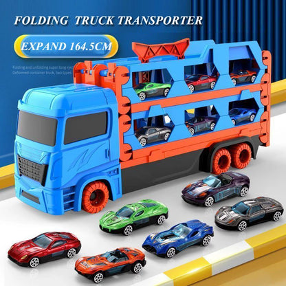 Transport Truck speelgoedauto's met 14 raceauto's