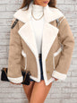 Winterjas Teddy met Revers Dames