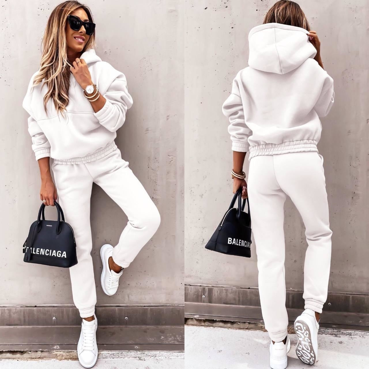 Trendy Capuchon Trui met Joggingbroek Set voor Dames
