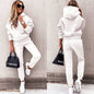 Trendy Capuchon Trui met Joggingbroek Set voor Dames