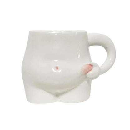 320Ml Grappige Keramische Koffiekop Schattige Dikke Buik Mok Art Design Waterbeker Woonkamer Woonaccessoires Creatieve Mok Cadeau