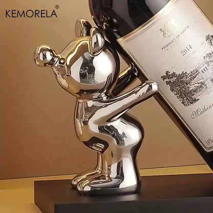 Design Beer Wijnhouder Deluxe - Woonkamer - Houder - Wijnrek - Standaard - Decoratie - Drank - Wijn - Wijnfles - Fles