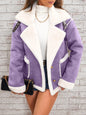 Winterjas Teddy met Revers Dames