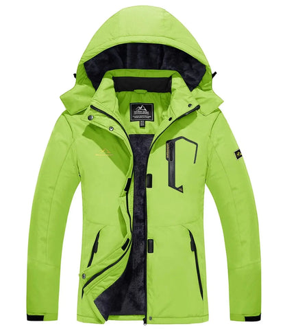KEFITEVD Dames Winterjas Zware Snowboard Ski Jas Buiten Thermisch Warme Wandeljas Windjack Casual