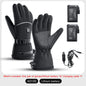 Waterproof USB Rechargeable Electric Heated Gloves Women Men Touchscreen Thermal Motorcycle Gloves Heated for Motorbike Skiing