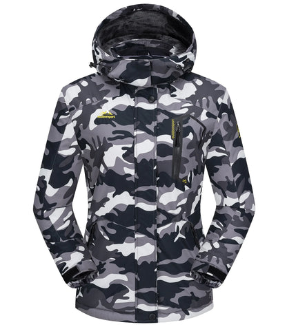 KEFITEVD Dames Winterjas Zware Snowboard Ski Jas Buiten Thermisch Warme Wandeljas Windjack Casual