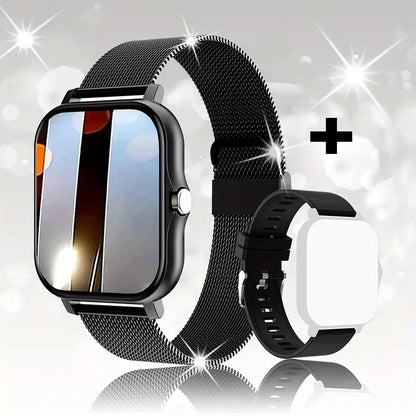 Smart Horloge Voor Mannen Vrouwen Cadeau Voor Xiaomi Volledig Touchscreen Sport Fitness Horloges Bt Oproep Digitale Smartwatch Horloge 2024 Nieuwe