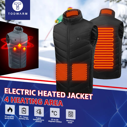 Mouwloos elektrisch verwarmd winterjack
