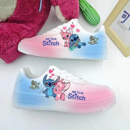 Nieuwe Disney Cartoon Steek Schattige Casual Schoenen Zachte Sportschoenen Voor Vriendin Cadeau Eu Maat 35-44