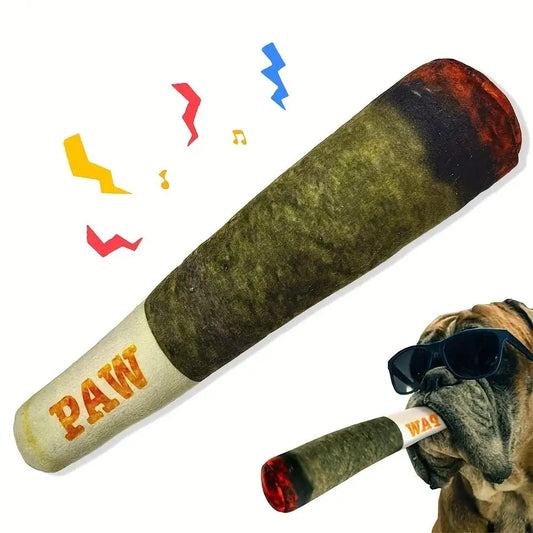 Grappige Sigaar Knuffel voor Honden | Kauwbestendig Honden Speelgoed  |  Leuk en Duurzaam