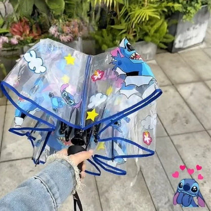 Stitch Draagbare Opvouwbare Paraplu leuk om te geven voor de feestdagen