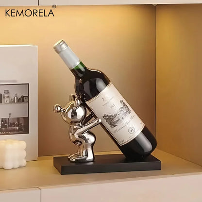 Design Beer Wijnhouder Deluxe - Woonkamer - Houder - Wijnrek - Standaard - Decoratie - Drank - Wijn - Wijnfles - Fles