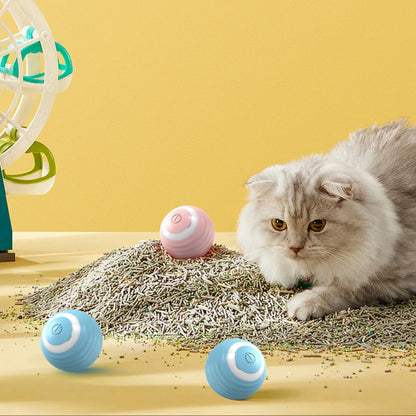 Interactieve kattenbal Slim kattenspeelgoed Binnen Automatische rollende magische bal Elektronische interactieve kattenspeelgoed Kattengameaccessoires