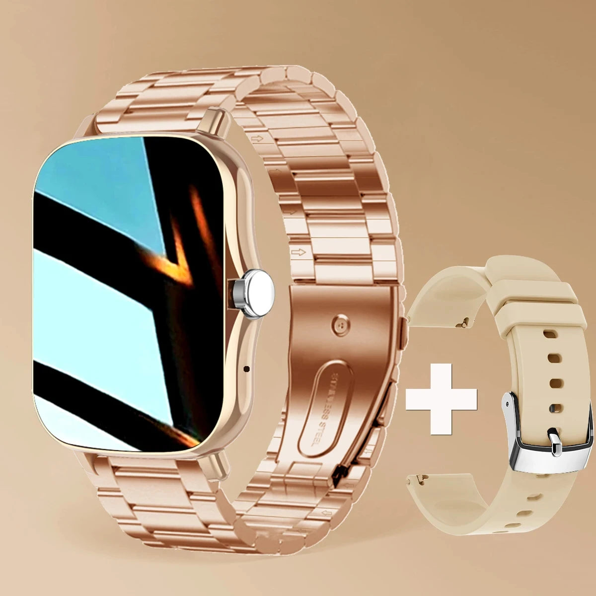 Smart Horloge Voor Mannen Vrouwen Cadeau Voor Xiaomi Volledig Touchscreen Sport Fitness Horloges Bt Oproep Digitale Smartwatch Horloge 2024 Nieuwe