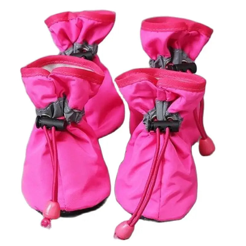4 stks/set Waterdichte Hond Schoenen Antislip Regenlaarzen Schoeisel voor Kleine Katten Honden Puppy Hond Huisdier laarsjes Huisdier Poot Accessoires